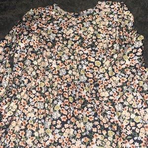 Plus sized floral dress